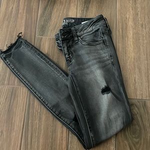 American eagle distressed black jeans